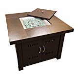 Hiland Propane GS-F-PC Brown Hammered-bronze Fire Pit For Sale