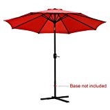Quictent Red 9FT Patio Umbrella Tilt Aluminum Outdoor Market Umbrella Crank Wind Vent 100% Polyester Quictent Red 9FT Patio Umbrella Tilt Aluminum Outdoor Market Umbrella Crank Wind Vent 100% Polyester