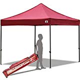 ABCCANOPY Pop up Canopy Tent Commercial Instant Shelter with Wheeled Carry Bag, 10×10 FT Burgundy For Sale ABCCANOPY Pop up Canopy Tent Commercial Instant Shelter with Wheeled Carry Bag, 10×10 FT Burgundy For Sale