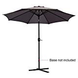 Quictent 9FT Patio Umbrella Tilt Aluminum Outdoor Market Umbrella with Crank and Wind Vent 100% Polyster Brown Review Quictent 9FT Patio Umbrella Tilt Aluminum Outdoor Market Umbrella with Crank and Wind Vent 100% Polyster Brown Review