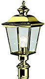 Kichler 9913PB Bay Shore Outdoor Post Mount 1-Light, Polished Brass Review