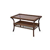 Spring Haven Brown 66-20305 All-Weather Wicker and Rust Resistant Powder Coated Steel Frame Outdoor Patio Coffee Table Spring Haven Brown 66-20305 All-Weather Wicker and Rust Resistant Powder Coated Steel Frame Outdoor Patio Coffee Table