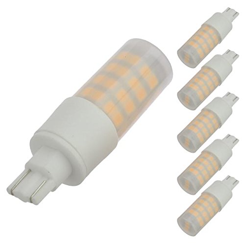 LEDwholesalers T10 Wedge Base Omnidirectional 4-Watt LED Light Bulb with Translucent Cover 12V AC/DC ETL-Listed (6-Pack), White 6000K, 14607WHx6 For Sale