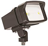 Lithonia Lighting OFL1 LED P1 Contractor Select 40K MVOLT THK DDBXD M4 4000K Color Temperature Size 1 Floodlight with P1 Performance Package – Knuckle Mounted