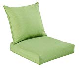 Cheap Bossima Indoor/Outdoor Green/Grey Piebald Deep Seat Chair Cushion Set.Spring/Summer Seasonal Replacement Cushions.