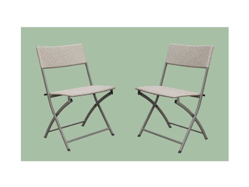 International Caravan YF-8031-CH/AB-IC Furniture Piece Set of 2 Resin Wicker Folding Chairs Review