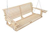 4 Foot Handmade Cypress Porch Swing with Cupholders Proudly Handmade in the USA 4 Foot Handmade Cypress Porch Swing with Cupholders Proudly Handmade in the USA