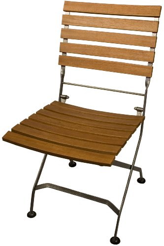Arboria Folding Patio Chairs Classic Design With Armrest Eucalyptus Hardwood Set of 2 (880.1304)