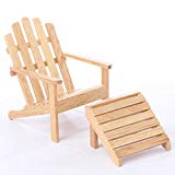 Oak Wood Adirondack Chair and Ottoman for Fairy Gardens, Craft Displays and Creating Review Oak Wood Adirondack Chair and Ottoman for Fairy Gardens, Craft Displays and Creating Review