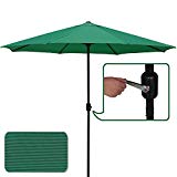 ABCCANOPY Commercial Event Market Aluminum Umbrella 9 FT Patio Umbrella with Push Button Tilt and Crank,Forest Green-3 Review