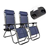 Cheap CATWALK 2 Pack Zero Gravity Chairs with Cup Holder,Case of 2 Folding New Lounge Patio Outdoor Beach Chairs
