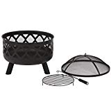 25″ Fire Pit Portable Outdoor Firepit Wood Fireplace Heater Patio Deck Yard