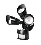 Hyperikon LED Security Light, Black, 30W (125W Equivalent) Outdoor Motion Sensor Light, 2700lm, 5000K (Crystal White Glow), Waterproof IP65, UL, CRI 80, Adjustable Head, 120v Review