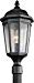 Kichler 9532BKT Courtyard Outdoor Post Mount 1-Light, Textured Black