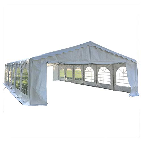 DELTA Canopies Budget PVC Party Tent Canopy Shelter 40’x20′ – White