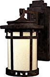 Maxim 55033MOSE Santa Barbara LED 1-Light Outdoor Wall Lantern, Sienna Finish, Mocha Glass, LED Bulb , 40W Max., Wet Safety Rating, Standard Dimmable, Glass Shade Material, 2016 Rated Lumens Review