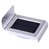 Yescom 5 Pack 16 LED Outdoor Solar-Powered Motion Sensor Light IP65 Waterproof Exterior Wireless Security Wall Lamp