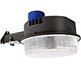 Hykolity LED Barn Light 9800lm 70W Dusk to Dawn Yard Light with Photocell, Outdoor Security/Area Light, 250W-400W MH/HPS Replacement, 5000K Daylight, Dark Bronze Finish, ETL & DLC Listed