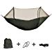 Enjoydeal Portable High Strength Parachute Fabric Hammock Hanging Bed Mosquito Net Outdoor Camping Travel (Army Green)