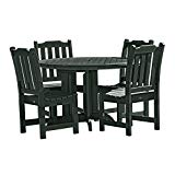 Cheap Highwood 5 Piece Lehigh Round Dining Set, Charleston Green