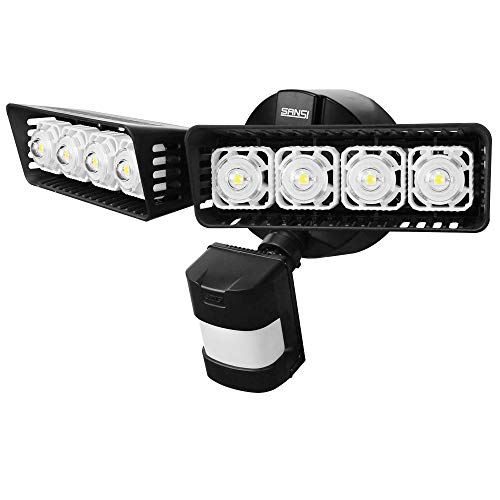 Upgraded SANSI LED Security Motion Sensor Outdoor Lights, 30W (250W Incandescent Equivalent) 3400lm, 5000K Daylight, Waterproof Floodlights, Black Review