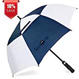 ZOMAKE Golf Umbrella Windproof Large 62 inch Double Canopy Automatic Open Umbrella for Men – Vented Sun Umbrella – Stick Umbrellas