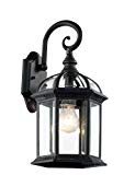 Trans Globe Lighting 4181 BK Outdoor Wentworth 15.75″ Wall Lantern, Black For Sale