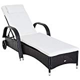 Cheap Outsunny Rattan Chaise Lounge Chair with Adjustable Backrest – Dark Coffee Cheap Outsunny Rattan Chaise Lounge Chair with Adjustable Backrest – Dark Coffee