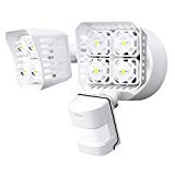 Cheap SANSI LED Security Motion Sensor Outdoor Lights, 30W (250W Incandescent Equivalent) 3400lm, 5000K Daylight, Waterproof Flood Light, ETL Listed, White …