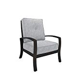 Ashley Furniture Signature Design – Castle Island Outdoor Lounge Chair with Cushion – Rust-Proof – Dark Brown & Gray Ashley Furniture Signature Design – Castle Island Outdoor Lounge Chair with Cushion – Rust-Proof – Dark Brown & Gray