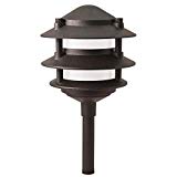 Hampton Bay Low Voltage LED Black 3-Tier Metal Path Light – Lasts Up to 50,000 HOURS – Costs Just Pennies to Operate – Corrosion RESISTANT – DURABLE Yet Elegant – 5 Year Warranty