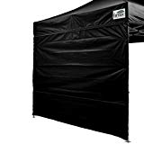 Eurmax Two Sidewalls 1010 Pop up Canopy, Removable Zipper End (2 Walls Only) Black For Sale