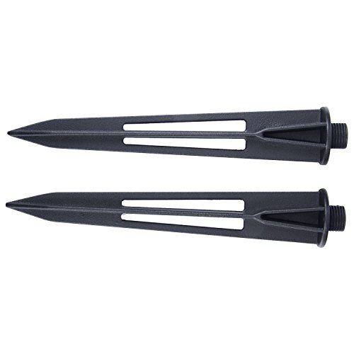 GOODSMANN Sturdy Solid Ground Spike for Pathlight Spotlight Uplight Landscape in-Ground Light Parts Metal Replacement Stake Works with Products, 9920-4820-02