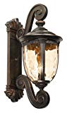 Bellagio 24″ High Bronze Dual Scroll Arm Outdoor Wall Light For Sale