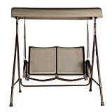 Cheap Abba Patio Outdoor Swing Canopy Hammock 2 Seat Porch Furniture with Adjustable Canopy