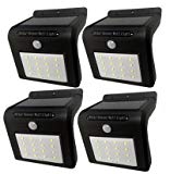 Cheap Chesmart LED Solar Lights,Patio Garden light,New Year Gift,Waterproof Solar Powered Motion Sensor Light Wireless Led Security Lights Outdoor Wall Light for Driveway Path, 2 Pack,4pack (4)