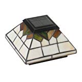 Stained Glass Wellington Solar Post Cap – Size 5×5/4×4/3.5×3.5