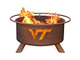 Virginia Tech VT Hokies Portable Steel Fire Pit Grill Virginia Tech VT Hokies Portable Steel Fire Pit Grill