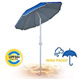 690GRAND 6FT Beach Umbrella with Sand Anchor UPF50+ Sunshade Aluminum Poles Polyester Canopy Including Crank Tilt and Carry Bag Review 690GRAND 6FT Beach Umbrella with Sand Anchor UPF50+ Sunshade Aluminum Poles Polyester Canopy Including Crank Tilt and Carry Bag Review