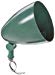 RAB Lighting HB101VG Bullet Shape Par Floodlight, PAR38 Type, Aluminum, 150W Power, Verde Green