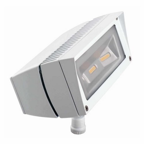 RAB Lighting FFLED18W 18-watt 1624-Lumens 277-volt Aluminum Rectangular Cool LED Floodlight, White For Sale