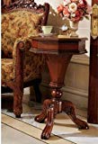 17th Century Antique Replica Hinged Storage Side Occassional Accent Table For Sale