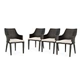 Cheap Great Deal Furniture Hilary Outdoor Multibrown Wicker Dining Chairs with Light Brown Water Resistant Cushions (Set of 4) Cheap Great Deal Furniture Hilary Outdoor Multibrown Wicker Dining Chairs with Light Brown Water Resistant Cushions (Set of 4)
