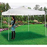 Portable Pop Up Canopy, Straight Leg, 10’L X 10’W X 10′ 1″H, White For Sale