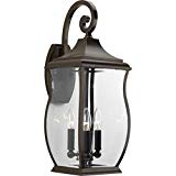 Progress Lighting P5699-108 Traditional/Formal 3-60W Cand Wall Lantern, Oil Rubbed Bronze
