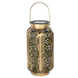 BROADROOT Solar LED Hanging Light Retro Hollow Lantern Outdoor Garden Yard Decor Lamp Review