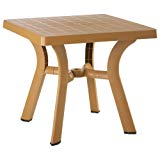 Compamia Viva Resin Square Dining Table 31 Inch (Teak Brown) (29″ H x 31″ W x 31″ D) Review