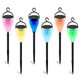 Cheap Solar LED Lights Outdoor Decorative 7 Color Changing Pathway Lights 6 Pack Waterproof Landscape Lighting for Garden Wedding and Holiday Decorations (Black) Cheap Solar LED Lights Outdoor Decorative 7 Color Changing Pathway Lights 6 Pack Waterproof Landscape Lighting for Garden Wedding and Holiday Decorations (Black)