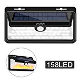 Solar Lights Outdoor, 158 LED Motion Sensor Waterproof 270 Wide Angle Solar Powered Security Wireless Wall Lights with Flame LED Bulb for Garage,Patio,Garden,Driveway,Backyard by CRUBON Review Solar Lights Outdoor, 158 LED Motion Sensor Waterproof 270 Wide Angle Solar Powered Security Wireless Wall Lights with Flame LED Bulb for Garage,Patio,Garden,Driveway,Backyard by CRUBON Review