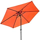Sorbus Outdoor Umbrella, 10 ft Patio Umbrella with Tilt Adjustment and Crank Lift Handle, Perfect for Backyard, Patio, Deck, Poolside, and more (Orange) Sorbus Outdoor Umbrella, 10 ft Patio Umbrella with Tilt Adjustment and Crank Lift Handle, Perfect for Backyard, Patio, Deck, Poolside, and more (Orange)